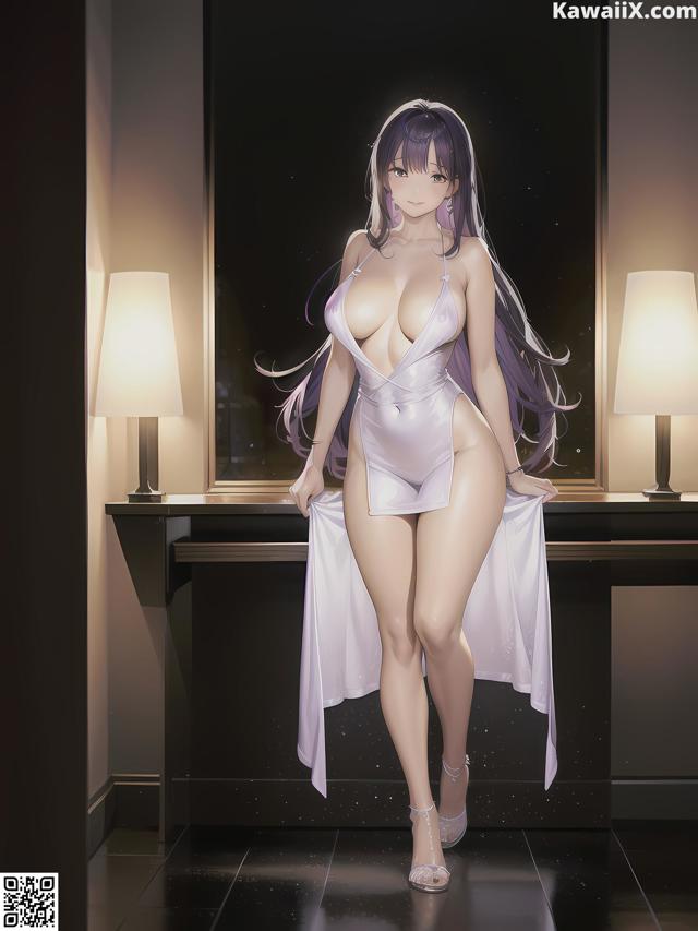 Hentai - 华彩繁花 Set 2 20230602 Part 16 No.49a50f A woman in a white bodysuit standing in front of a window.