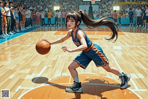 A woman in a basketball uniform holding a basketball.