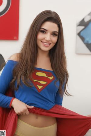 A woman in jeans and a tank top posing for a picture.